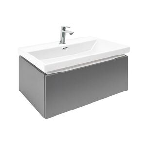 Koupelnová skříňka s umyvadlem a baterií SAT Feel 60x30x44, 8 cm antracit mat SATFEEL60ANTU4BA SATFEEL60ANTU4BA obraz
