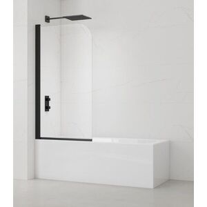 Vanová zástěna SAT 150x80 cm černá SATVZUNIKCT80 SATVZUNIKCT80 obraz