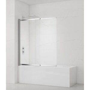 Vanová zástěna SAT Vision 140x120 cm chrom SATVZVI120CRT SATVZVI120CRT obraz
