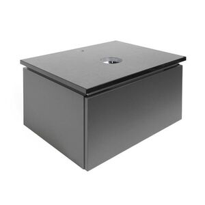 Koupelnová skříňka s žulovou krycí deskou SAT Feel 60x30x46 cm antracit mat SATFEEL60ANTZ SATFEEL60ANTZ obraz