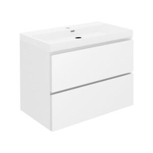 Koupelnová skříňka s umyvadlem SAT B-Way 59x50x45 cm bílá lesk BWAY260WU4 BWAY260WU4 obraz
