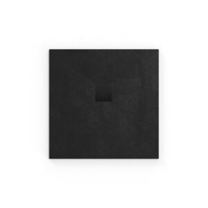 Sprchová vanička čtvercová SAT Alek 80x80 cm litý mramor černá SATALEK80Q SATALEK80Q obraz