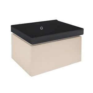 Koupelnová skříňka s umyvadlem SAT Feel 60x30x46 cm pískově béžová mat SATFEEL60BEU1MB SATFEEL60BEU1MB obraz