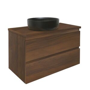 Koupelnová skříňka s krycí deskou SAT B-Way 79x50x45 cm ořech mat BWAY280NUTDESK BWAY280NUTDESK obraz