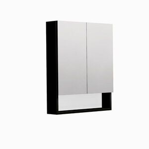 Zrcadlová skříňka SAT Cube Way 60x72 cm lamino černá GALCU3D60HP GALCU3D60HP obraz