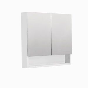 Zrcadlová skříňka SAT Cube Way 80x72 cm lamino GALCU3D80BP GALCU3D80BP obraz