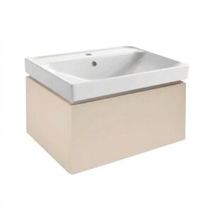 Koupelnová skříňka s umyvadlem SAT Feel 60x30x46 cm pískově béžová mat SATFEEL60BEU5 SATFEEL60BEU5 obraz