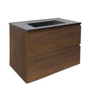 Koupelnová skříňka s umyvadlem SAT B-Way 79x50x45 cm ořech mat BWAY280NUTU4B BWAY280NUTU4B obraz