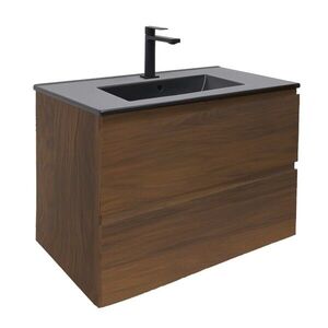 Koupelnová skříňka s umyvadlem SAT B-Way 79x50x45 cm ořech mat BWAY280NUTU4BB BWAY280NUTU4BB obraz