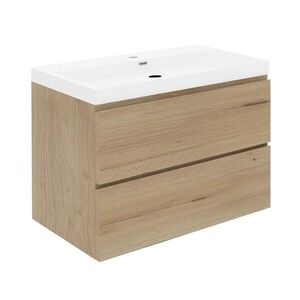 Koupelnová skříňka s umyvadlem SAT B-Way 79x50x45 cm dub mat BWAY280OAKU4 BWAY280OAKU4 obraz