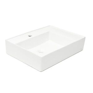 Umyvadlo SAT Cube Way 60x46 cm otvor pro baterii uprostřed SATCW6046P SATCW6046P obraz