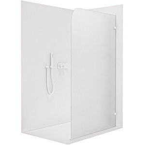 CERANO Sprchová zástěna Walk-in Orbis Pravá 8 mm bílá matná, mléčné sklo 70x200 CER-999916 obraz