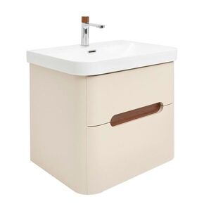 Koupelnová skříňka s umyvadlem a baterií SAT Fusion 57, 5x53x45 cm pískově béžová mat SATFUSION260BEMWBA SATFUSION260BEMWBA obraz