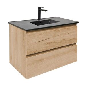 Koupelnová skříňka 2 zásuvková s umyvadlem SAT B-Way 79x50x45 cm dub mat BWAY280OAKU4B2B BWAY280OAKU4B2B obraz