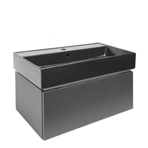 Koupelnová skříňka s umyvadlem SAT Feel 80x30x46 cm antracit mat SATFEEL80ANTU3 SATFEEL80ANTU3 obraz