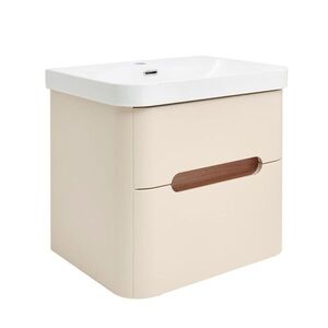 Koupelnová skříňka s umyvadlem SAT Fusion 57, 5x53x45 cm pískově béžová mat SATFUSION260BEU SATFUSION260BEU obraz