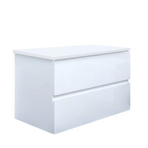 Koupelnová skříňka s krycí deskou SAT B-Way 79x50x45 cm bílá lesk BWAY280WDESK BWAY280WDESK obraz