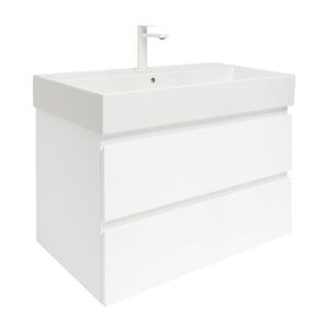 Koupelnová skříňka s umyvadlem SAT B-Way 79x50x45 cm bílá lesk BWAY280WU2BBI BWAY280WU2BBI obraz