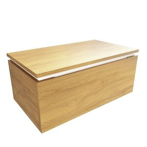 Koupelnová skříňka s krycí deskou SAT Feel 80x30x46 cm medový dub mat SATFEEL80DMDBEZ SATFEEL80DMDBEZ obraz