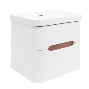 Koupelnová skříňka s umyvadlem SAT Fusion 57, 5x53x45 cm bílá matná mat SATFUSION260WMW SATFUSION260WMW obraz