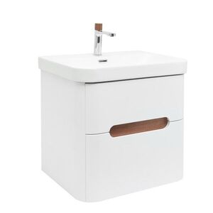 Koupelnová skříňka s umyvadlem a baterií SAT Fusion 57, 5x53x45 cm bílá matná mat SATFUSION260WMWBA SATFUSION260WMWBA obraz