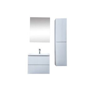 Koupelnová skříňka s umyvadlem SAT B-Way 59x50x45 cm bílá lesk KSETBWAY17 KSETBWAY17 obraz