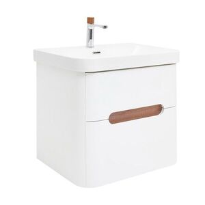 Koupelnová skříňka s umyvadlem a baterií SAT Fusion 57, 5x53x45 cm bílá matná mat SATFUSION260WUBA SATFUSION260WUBA obraz