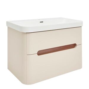 Koupelnová skříňka s umyvadlem SAT Fusion 77, 5x53x45 cm pískově béžová mat SATFUSION280BEMW SATFUSION280BEMW obraz