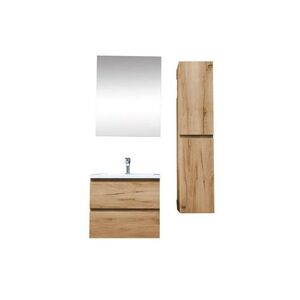Koupelnová skříňka s umyvadlem SAT B-Way 59x50x45 cm dub mat KSETBWAY21 KSETBWAY21 obraz