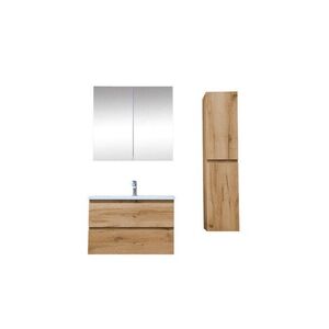 Koupelnová skříňka s umyvadlem SAT B-Way 79x50x45 cm dub mat KSETBWAY22 KSETBWAY22 obraz