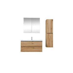 Koupelnová skříňka s umyvadlem SAT B-Way 99x50x45 cm dub mat KSETBWAY23 KSETBWAY23 obraz