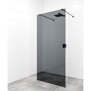 Sprchová zástěna Walk-in 120 cm SAT v barvě profilu černá SATBWI120KSZAVC SATBWI120KSZAVC obraz