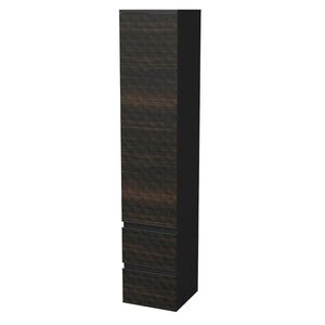 Koupelnová skříňka vysoká SAT Cube Way 32, 5x163x33 cm hnědá mat CUBE3DV351DL2ZHP CUBE3DV351DL2ZHP obraz