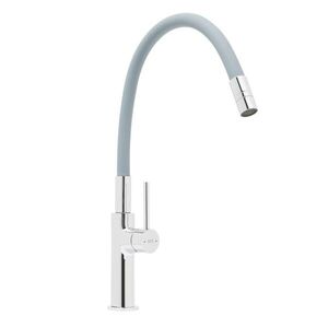 Dřezová baterie SAT se silikonovým ramínkem šedá/chrom SATBSD290S SATBSD290S obraz