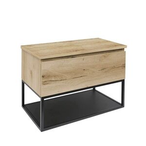 Koupelnová skříňka s krycí deskou SAT B-Way dub mat BWAY60OAKDESK BWAY60OAKDESK obraz