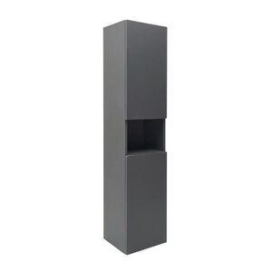 Koupelnová skříňka vysoká SAT Feel 36x165x32 cm antracit mat SATFEELV36ANT SATFEELV36ANT obraz