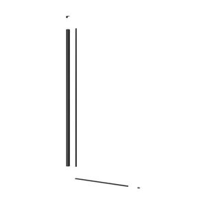 Set pro snížený walk-in výška 100 cm SAT černá SATWISPROFILC SATWISPROFILC obraz