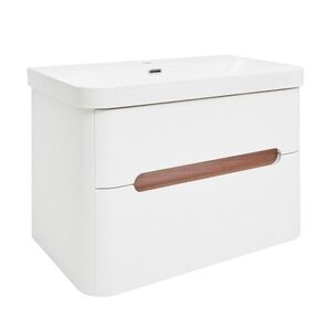 Koupelnová skříňka s umyvadlem SAT Fusion 77, 5x53x45 cm bílá matná mat SATFUSION280WU SATFUSION280WU obraz