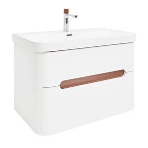 Koupelnová skříňka s umyvadlem a baterií SAT Fusion 77, 5x53x45 cm bílá matná mat SATFUSION280WUBA SATFUSION280WUBA obraz