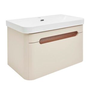 Koupelnová skříňka s umyvadlem SAT Fusion 57, 5x43x45 cm pískově béžová mat SATFUSION60BEU SATFUSION60BEU obraz