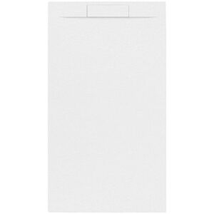 Sprchová vanička obdélníková SAT Fusion 100x80 cm litý mramor Blanco SATFU10080BL SATFU10080BL obraz