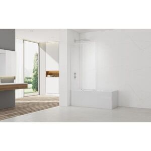 Vanová zástěna SAT Walk-In Xmotion 150x117, 5 cm bílá SATWIXMVZ150B SATWIXMVZ150B obraz