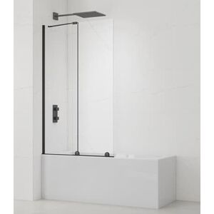 Vanová zástěna SAT Walk-In Xmotion 150x117, 5 cm černá SATWIXMVZ150C SATWIXMVZ150C obraz