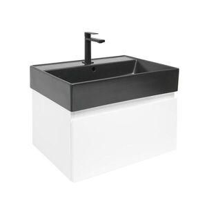 Koupelnová skříňka s umyvadlem SAT B-WAY 59x30x45 cm bílá lesk BWAY60WU2BB BWAY60WU2BB obraz