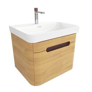 Koupelnová skříňka s umyvadlem SAT Fusion 57, 5x43x45 cm dub medový mat SATFUSION60DMUBA SATFUSION60DMUBA obraz