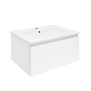 Koupelnová skříňka s umyvadlem SAT B-WAY 59x30x45 cm bílá lesk BWAY60WU4 BWAY60WU4 obraz