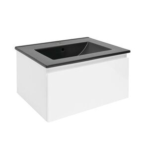 Koupelnová skříňka s umyvadlem SAT B-WAY 59x30x45 cm bílá lesk BWAY60WU4B BWAY60WU4B obraz