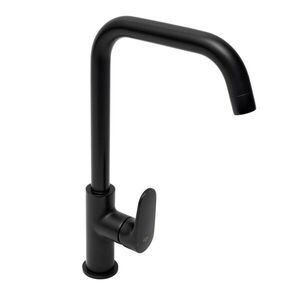 Dřezová baterie SAT Dark s otočným ramínkem černá SATBSDA280LC SATBSDA280LC obraz