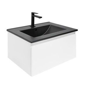 Koupelnová skříňka s umyvadlem SAT B-WAY 59x30x45 cm bílá lesk BWAY60WU4BB BWAY60WU4BB obraz