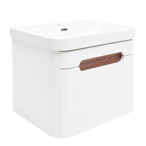 Koupelnová skříňka s umyvadlem SAT Fusion 57, 5x43x45 cm bílá matná mat SATFUSION60WMW SATFUSION60WMW obraz